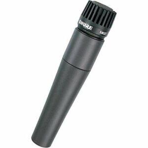 location micro shure sm57. Idéal pour instruments de musique. Vu de profil. Purple Location Île-de-France