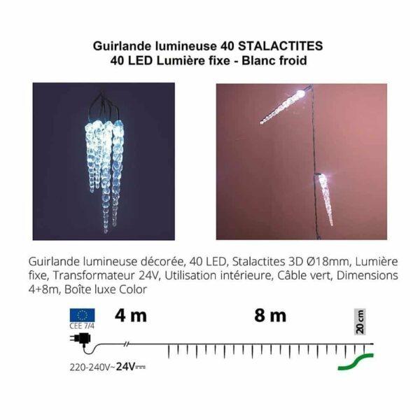 Location guirlande stalactite LED - Purple Location