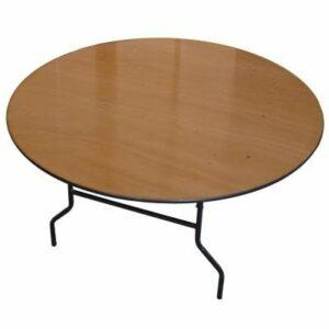 Table ronde en bois 183 cm